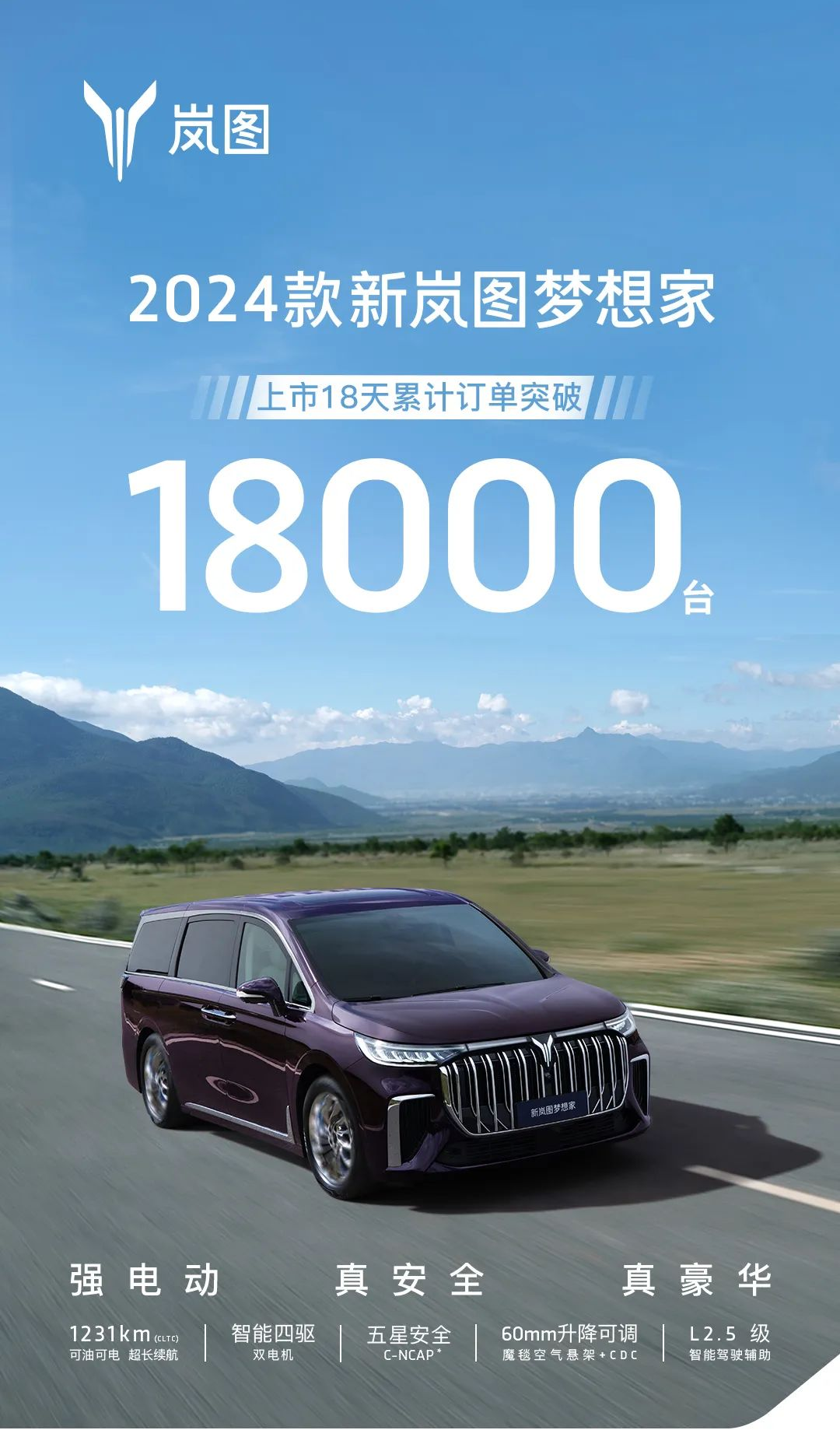 32.99万元起售，全新岚图梦想家上海地区正式上市