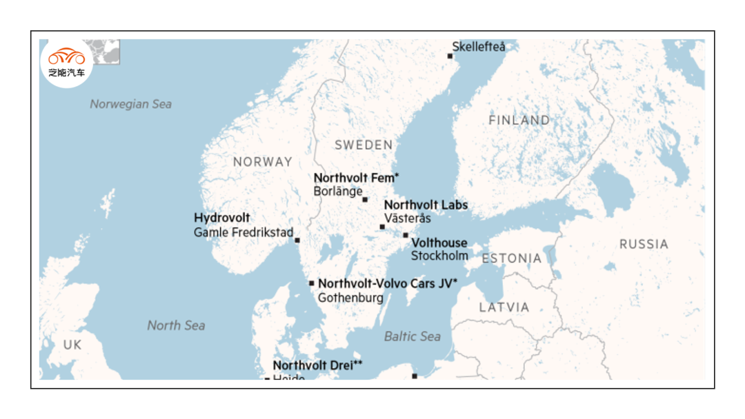 电池制造商Northvolt为瑞典子公司申请破产保护